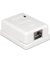 Delock gniazdo natynkowe podwójne 1x RJ45 kat. 6; LSA - nr 40