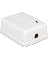 Delock gniazdo natynkowe podwójne 1x RJ45 kat. 6; LSA - nr 41