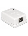Delock gniazdo natynkowe podwójne 1x RJ45 kat. 6; LSA - nr 8