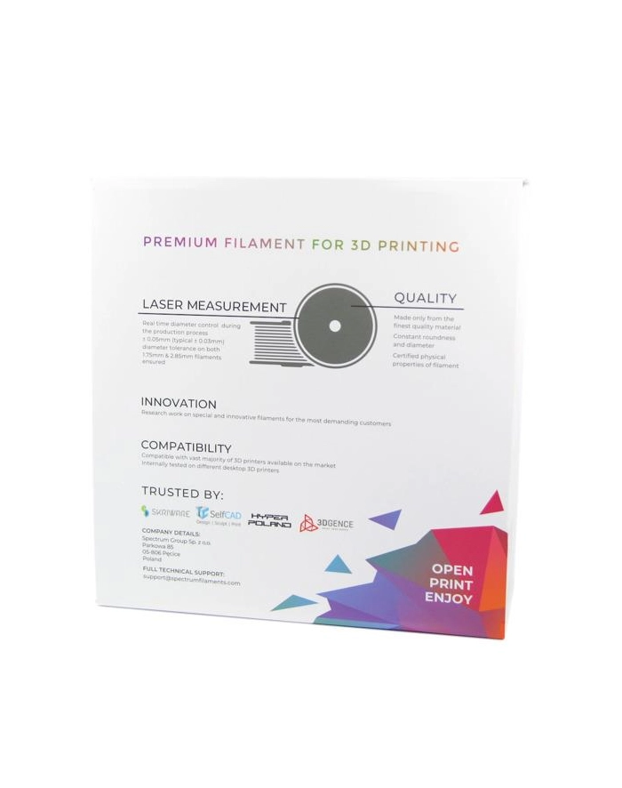 spectrum group Filament SPECTRUM / NYLON / NYLON PA6 / NATURAL / LOW WARP / 1,75 mm / 0,5  kg główny