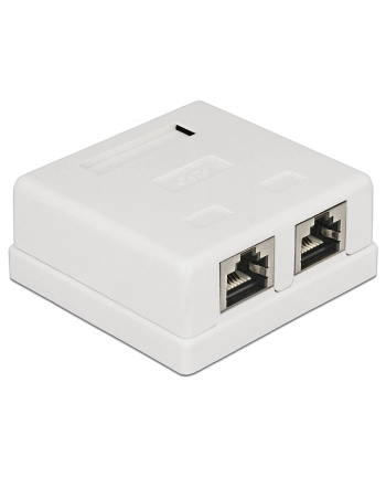Delock gniazdo natynkowe podwójne 2x RJ45 kat. 6; LSA nr 1