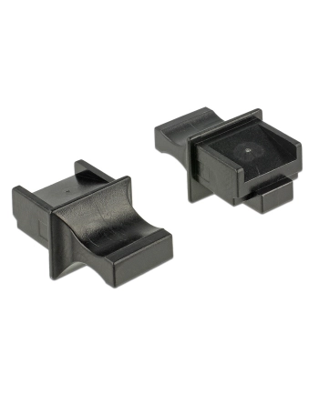 Delock Osłona przeciwkurzowa gniazda RJ45 żeńskiego z uchwytem 10 szt. czarna nr 1