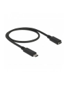 Delock przedłużacz USB Typ-C AM-AF;  0,2m, czarny - nr 9