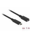 Delock przedłużacz USB Typ-C AM-AF;  1,0m, czarny - nr 19