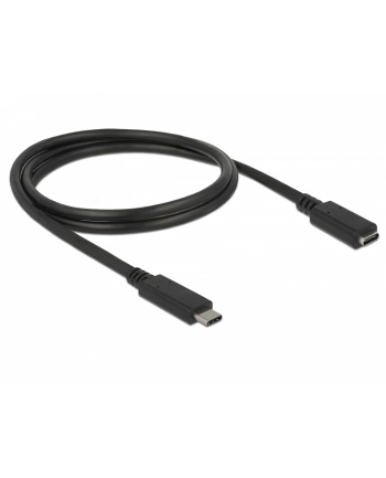 Delock przedłużacz USB Typ-C AM-AF;  1,0m, czarny