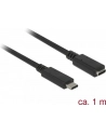 Delock przedłużacz USB Typ-C AM-AF;  1,0m, czarny - nr 24