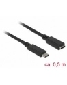 Delock przedłużacz USB Typ-C AM-AF;  1,0m, czarny - nr 4