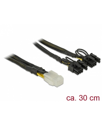 Delock PCI Express kabel zasilający 6-pinowe żeński > 2 x 8-pinowe męski 30 cm nr 2