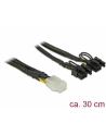 Delock PCI Express kabel zasilający 6-pinowe żeński > 2 x 8-pinowe męski 30 cm - nr 7
