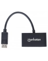 Manhattan Konwerter adapter DisplayPort DP na HDMI/VGA M/F pasywny czarny - nr 24