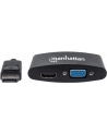 Manhattan Konwerter adapter DisplayPort DP na HDMI/VGA M/F pasywny czarny - nr 28