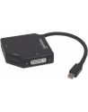 Manhattan Konwerter adapter Mini DisplayPort miniDP na HDMI/DVI/VGA M/F czarny - nr 26