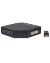 Manhattan Konwerter adapter Mini DisplayPort miniDP na HDMI/DVI/VGA M/F czarny - nr 8