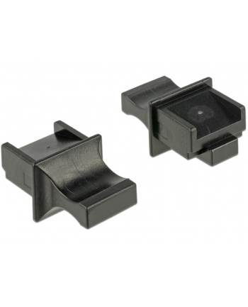 Delock Osłona przeciwkurzowa gniazda RJ45 żeńskiego z uchwytem 10 szt. czarna nr 1