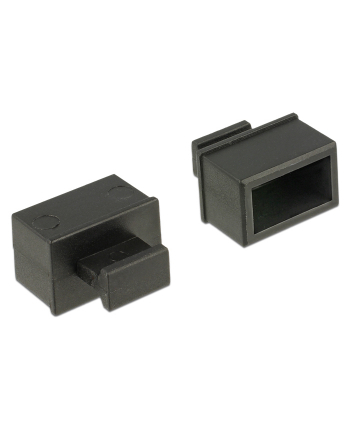 Delock Osłona przeciwkurzowa gniazdo SFP z uchwytem 10 szt. czarna nr 2