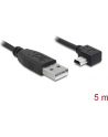Delock kabel kątowy USB 2.0 AM -> USB mini-BM 90'' 5m black - nr 15