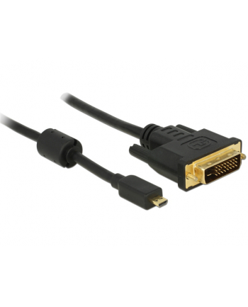 Delock Przewód HDMI z męskim wtykiem Micro-D > DVI 24+1 wtyk męski, 2m