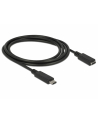 Delock przedłużacz USB Typ-C AM-AF;  1,5m, czarny - nr 10