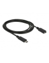 Delock przedłużacz USB Typ-C AM-AF;  1,5m, czarny - nr 11