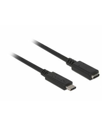 Delock przedłużacz USB Typ-C AM-AF;  1,5m, czarny nr 1