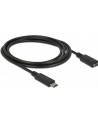 Delock przedłużacz USB Typ-C AM-AF;  1,5m, czarny - nr 6