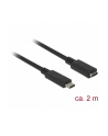 Delock przedłużacz USB Typ-C AM-AF;  2,0m, czarny - nr 17