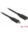 Delock przedłużacz USB Typ-C AM-AF;  2,0m, czarny - nr 25