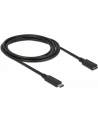 Delock przedłużacz USB Typ-C AM-AF;  2,0m, czarny - nr 9