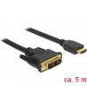 Delock kabel DVI(M) - HDMI(M) 5,0m, czarny - nr 15