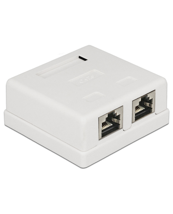 Delock gniazdo natynkowe podwójne 2x RJ45 kat. 6; LSA