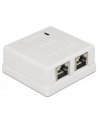 Delock gniazdo natynkowe podwójne 2x RJ45 kat. 6; LSA - nr 3