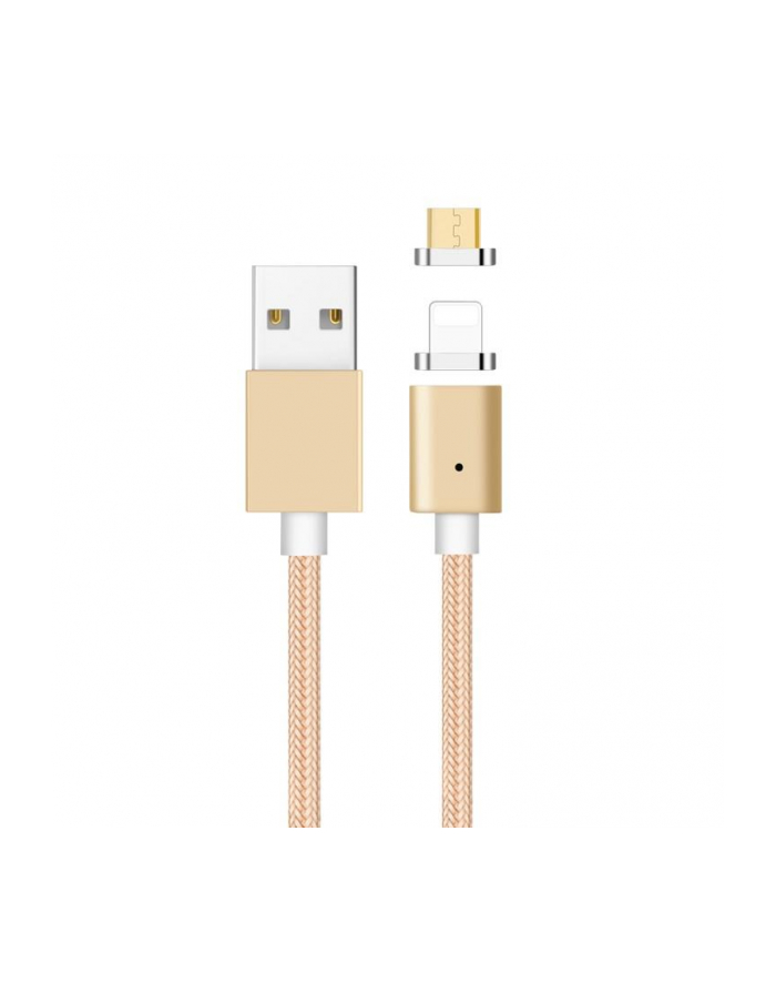 Kabel magnetyczny 2w1 MicroUSB/Ligtning LB0113 LIBOX główny