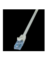 LOGILINK Patch cord U/UTP;cat.6A; wtyk RJ45-cat.6; EconLine; dł.0,5m;szary - nr 1