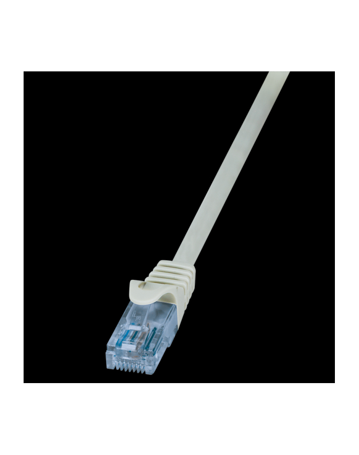 LOGILINK Patch cord U/UTP;cat.6A; wtyk RJ45-cat.6; EconLine; dł.0,5m;szary główny