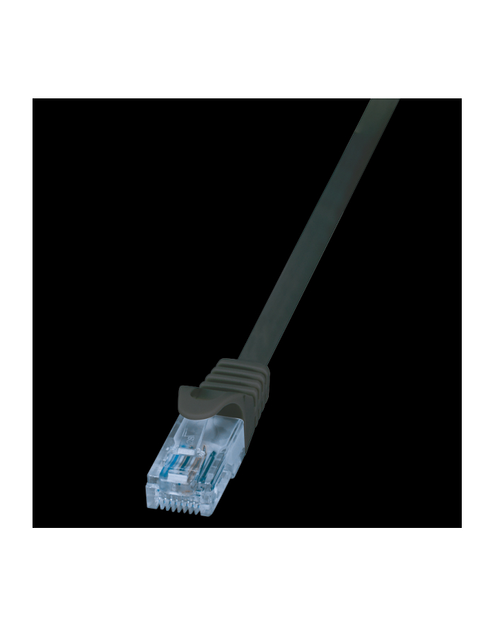 LOGILINK Patch cord U/UTP;cat.6A; wtyk RJ45-cat.6; EconLine; dł.0,5m;czarny główny