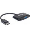 Manhattan Konwerter adapter DisplayPort DP na HDMI/VGA M/F pasywny czarny - nr 17