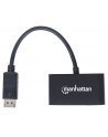 Manhattan Konwerter adapter DisplayPort DP na HDMI/VGA M/F pasywny czarny - nr 30