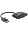 Manhattan Konwerter adapter DisplayPort DP na HDMI/VGA M/F pasywny czarny - nr 7