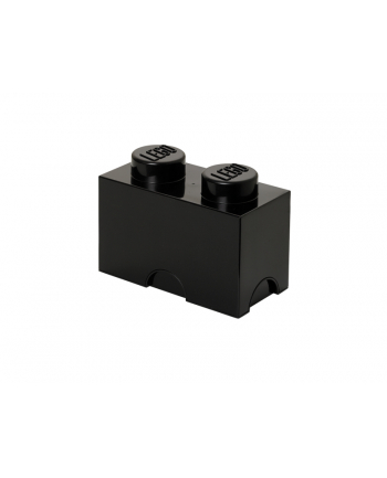 Pojemnik klocek LEGO® z 2 wypustkami (Black)