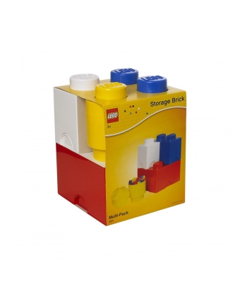 Zestaw pojemnikow w ksztalcie klockow LEGO® Multi-Pack L: 4 Sztuk nr 1