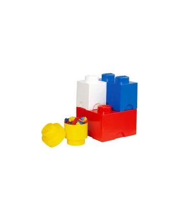 Zestaw pojemnikow w ksztalcie klockow LEGO® Multi-Pack L: 4 Sztuk nr 2