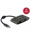 Delock adapter USB Typ-C - USB 3.1 + USB Typ-C+ HDMI (F) 4K (DP Alt Mode) - nr 6