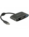 Delock adapter USB Typ-C - USB 3.1 + USB Typ-C+ HDMI (F) 4K (DP Alt Mode) - nr 7