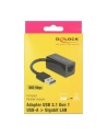 Delock Adapter USB 3.1 Gen 1 z wtykiem męskim USB Typu-A > Gigabit LAN - nr 24