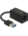 Delock Adapter USB 3.1 Gen 1 z wtykiem męskim USB Typu-A > Gigabit LAN - nr 32