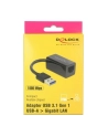 Delock Adapter USB 3.1 Gen 1 z wtykiem męskim USB Typu-A > Gigabit LAN - nr 33