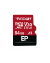Patriot EP Series 64GB MICRO SDXC V30, up to 100MB/s - nr 1