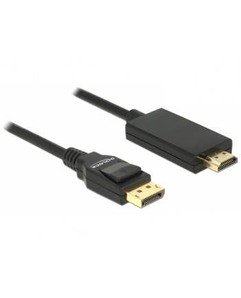 Delock kabel Displayport 1.2 (M) - HDMI-A (M) pasywny 1m; czarny nr 2