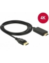 Delock kabel Displayport 1.2 (M) - HDMI-A (M) pasywny 1m; czarny - nr 3