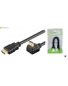 Techly Kabel monitorowy HDMI-HDMI M/M 1.4 Ethernet kątowy ekranowany 5m czarny - nr 3